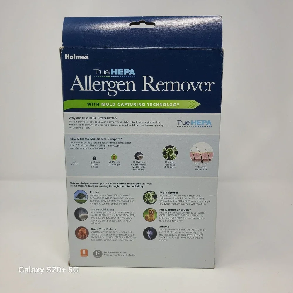New Holmes HAPF600D True HEPA Allergen Remover B Filter NEW IN BOX LOT 4 filters